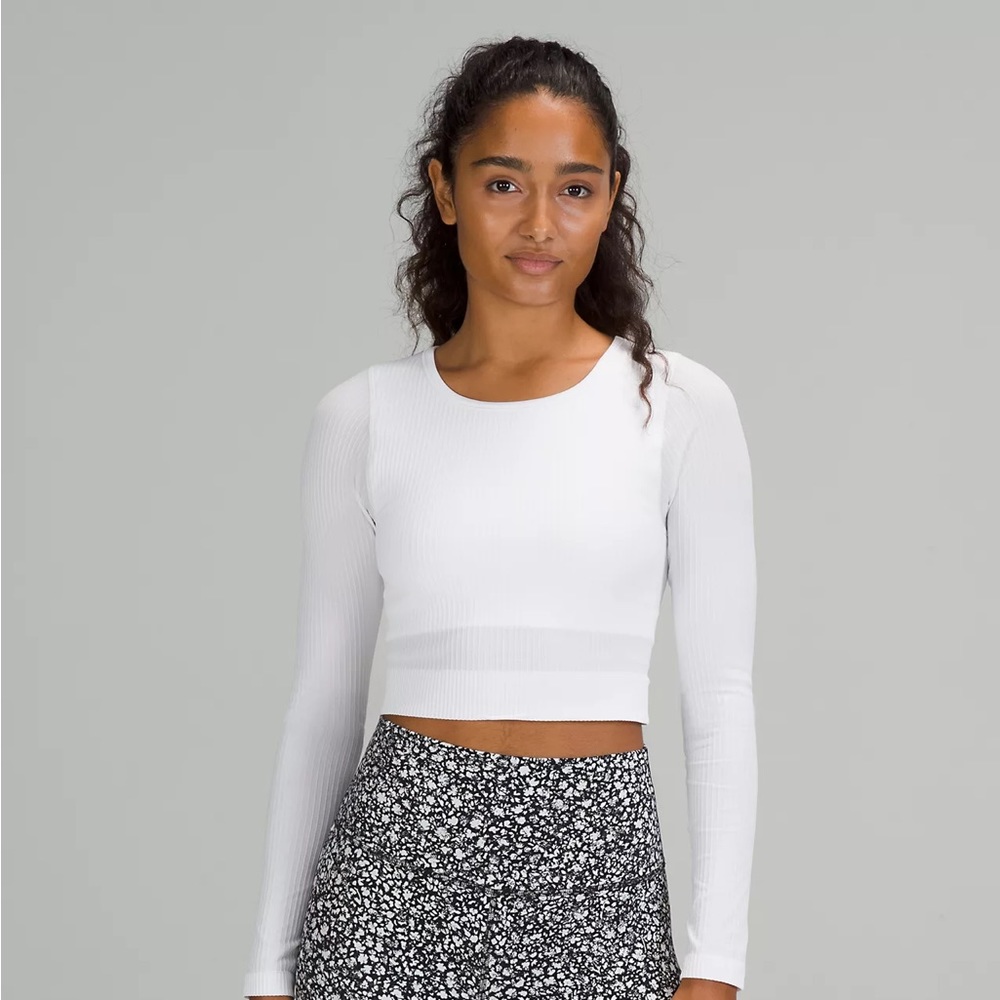 Lululemon Ebb to Street Long-Sleeve Crop